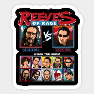 Keanu Reeves of Rage Sticker